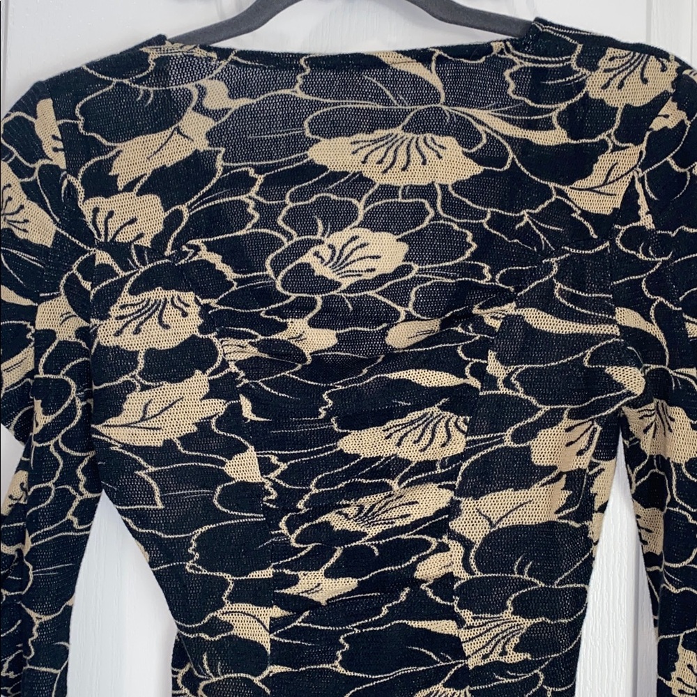 NWOT Free People Through The Meadow Top In Black Combo - Picture 11 of 12